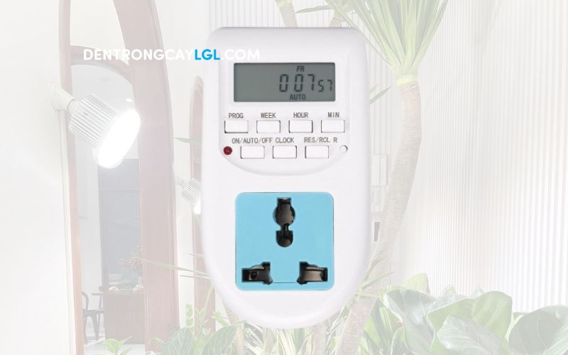 Timer hẹn giờ tự động cho đèn trồng cây LGL giúp bạn bật tắt đèn cho cây tự động dễ dàng